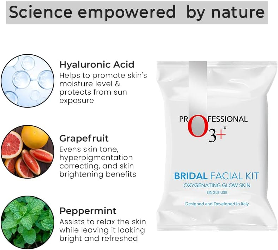 O3+ Bridal Facial Kit Oxygenating Glow Skin 81Gm image number 3