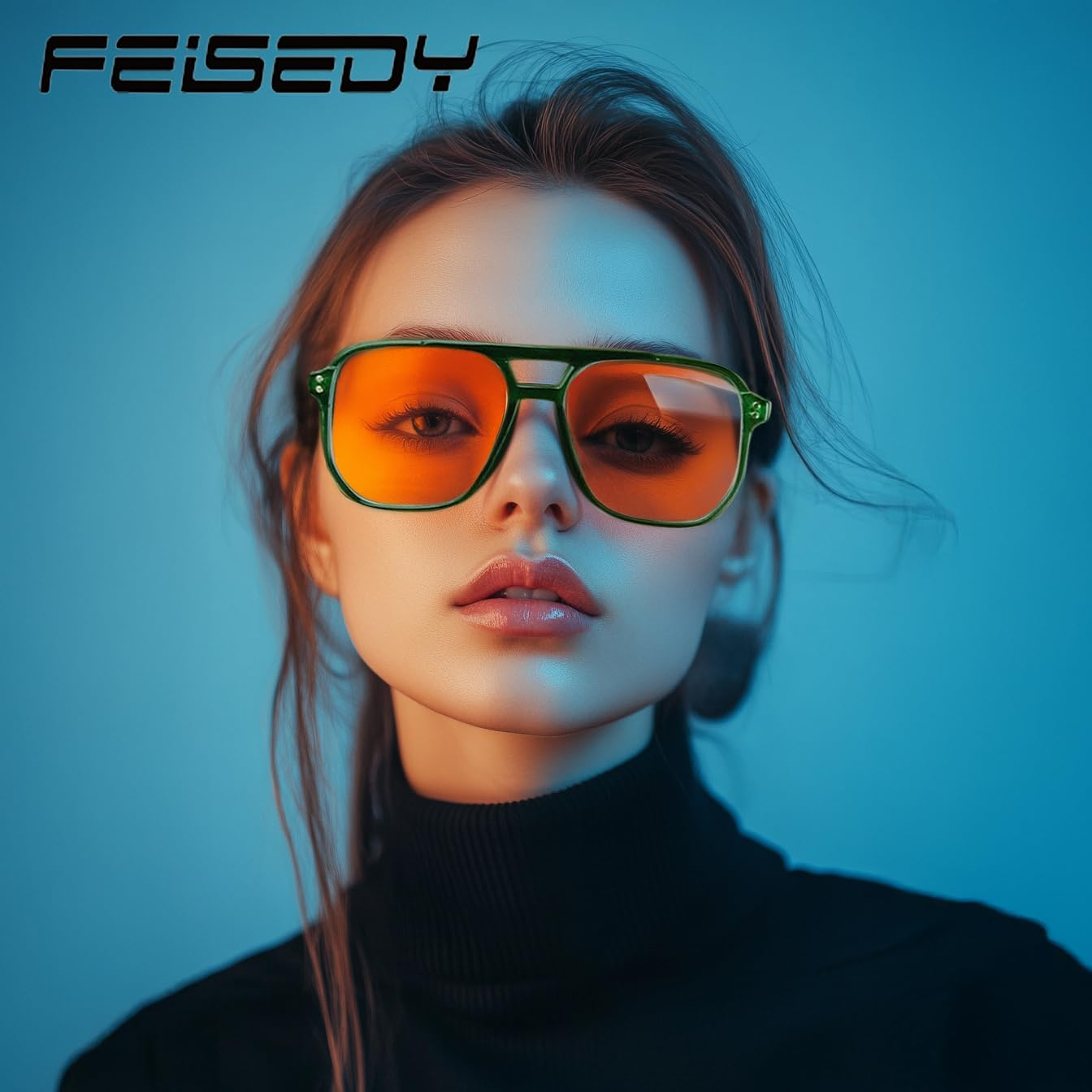 FEISEDY Blue Light Blocking Glasses, Gaming Glasses for Men Women anti Fatigue Glare Computer Glasses G2835 image number 2