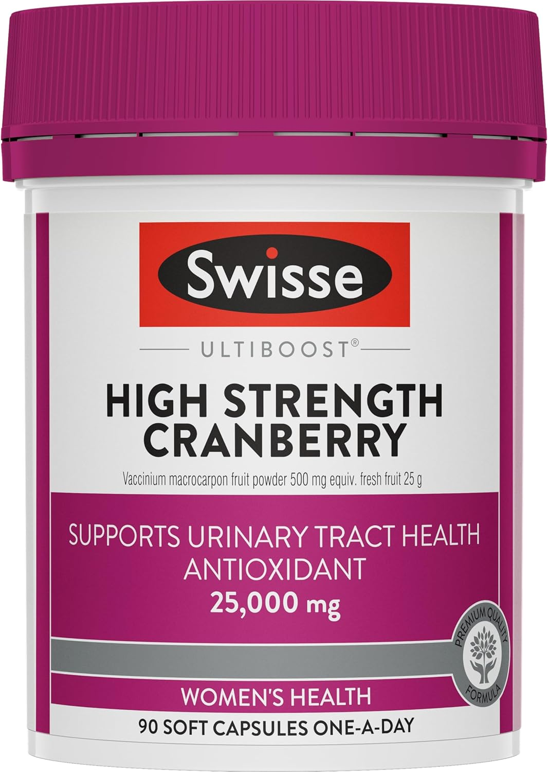 Swisse Ultiboost High Strength Cranberry - Supports Urinary Tract Health - 90 Capsules image number 4