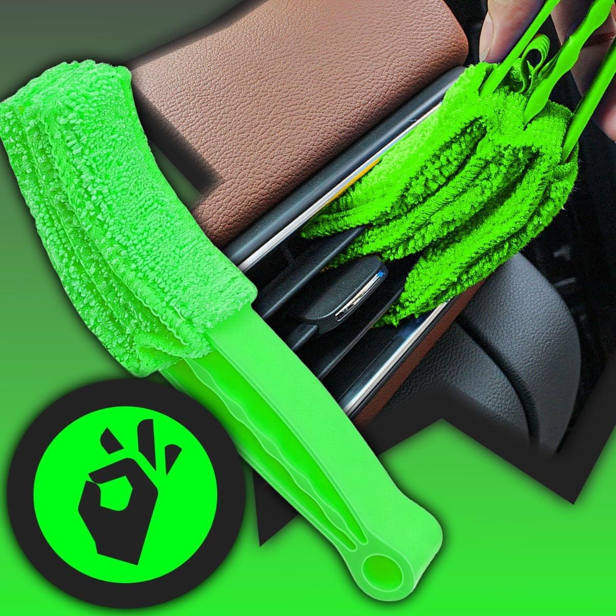 Retoo Car Cleaning Set 21 Pieces Car Care Set, Cleaning Brushes, Microfibre Cloths, Rim Brush, Car Wash Brush, Wash Set for Interior and Exterior, Cordless Screwdriver Brushes image number 4