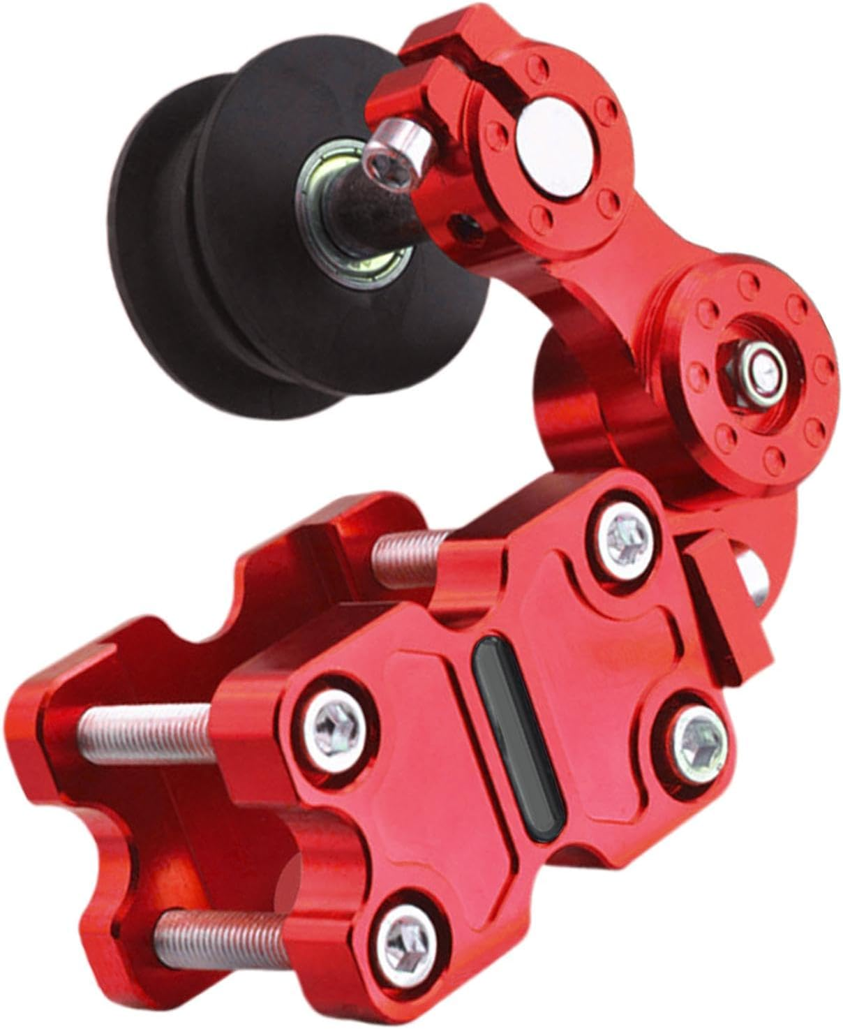 Motorcycle Chain Tensioner Tool | Automatic Motorbike Chain Adjuster Tensioner | Modified Chain Adjuster Tool for Riding, Motorcycling Gear for Men - Black image number 2