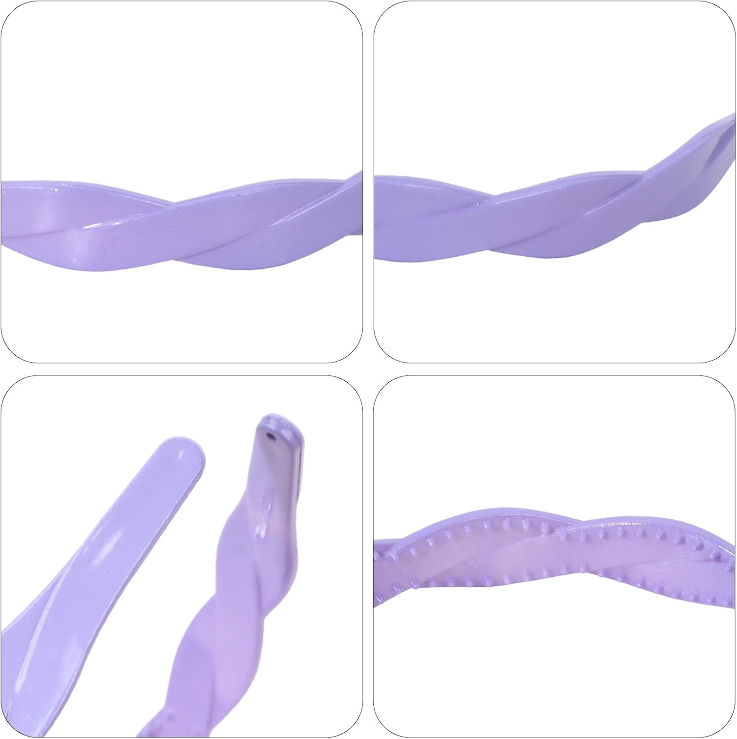 8 X Rubber Hair Wreaths in Fruit Gum Colours with Teeth image number 3