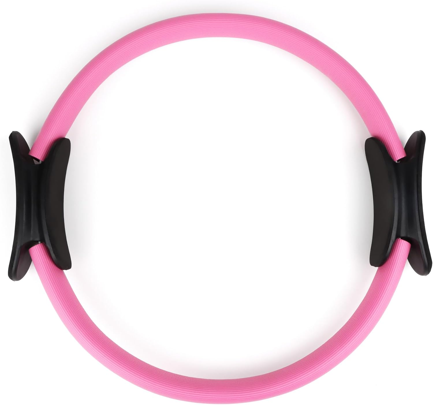 Phoenix Fitness Pilates Ring - Double Handle Exercise Circle Fitness Magic Circle Resistance Ring Dual Grip for Yoga Core Training - 15 Inch