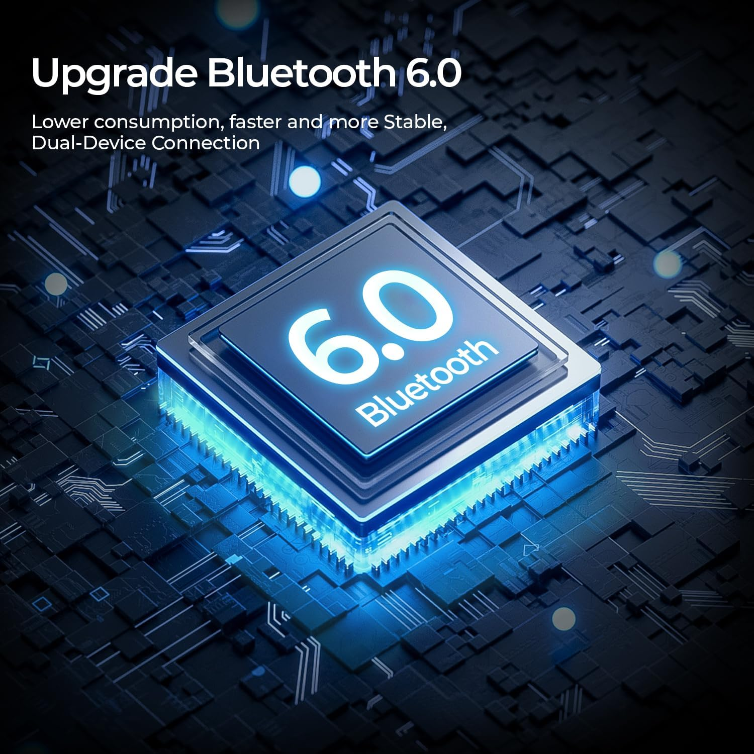 Havit H670BT Adaptive Active Noise Cancelling Headphones, LHDC Bluetooth 6.0 Hi-Res Wireless over Ear Bluetooth Headphones with 5 Mic ENC, 100H Playtime, Overhead Headphones with Spatial Audio image number 2