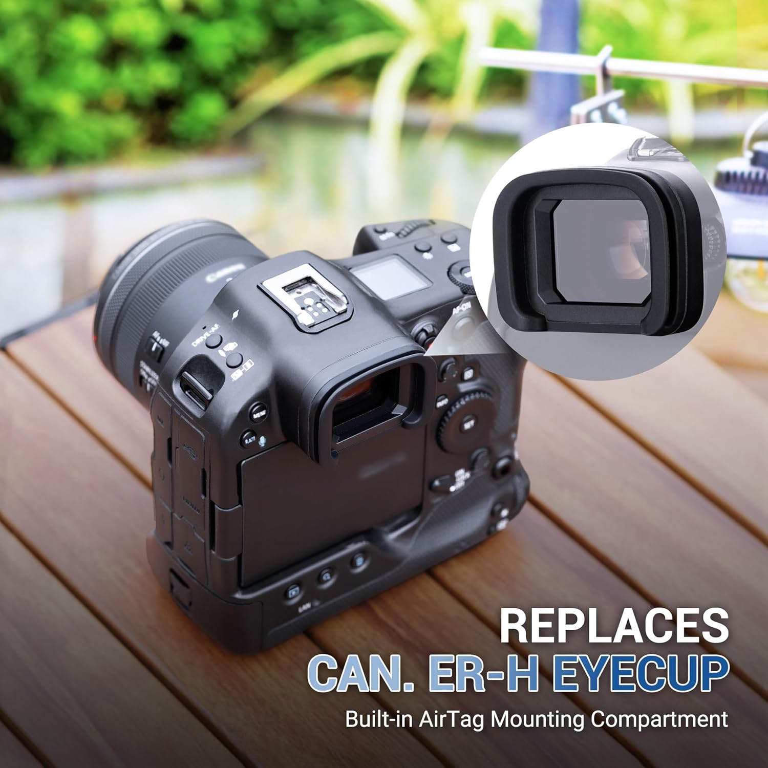 EOS R3 Eyecup Eyepiece, Eye Cup Viewfinder for Canon EOS R3 Camera, Replaces Canon ER-H Eyecup Eyepiece, Soft Silicone Material, Not Affect the Use of LCD Screen image number 4