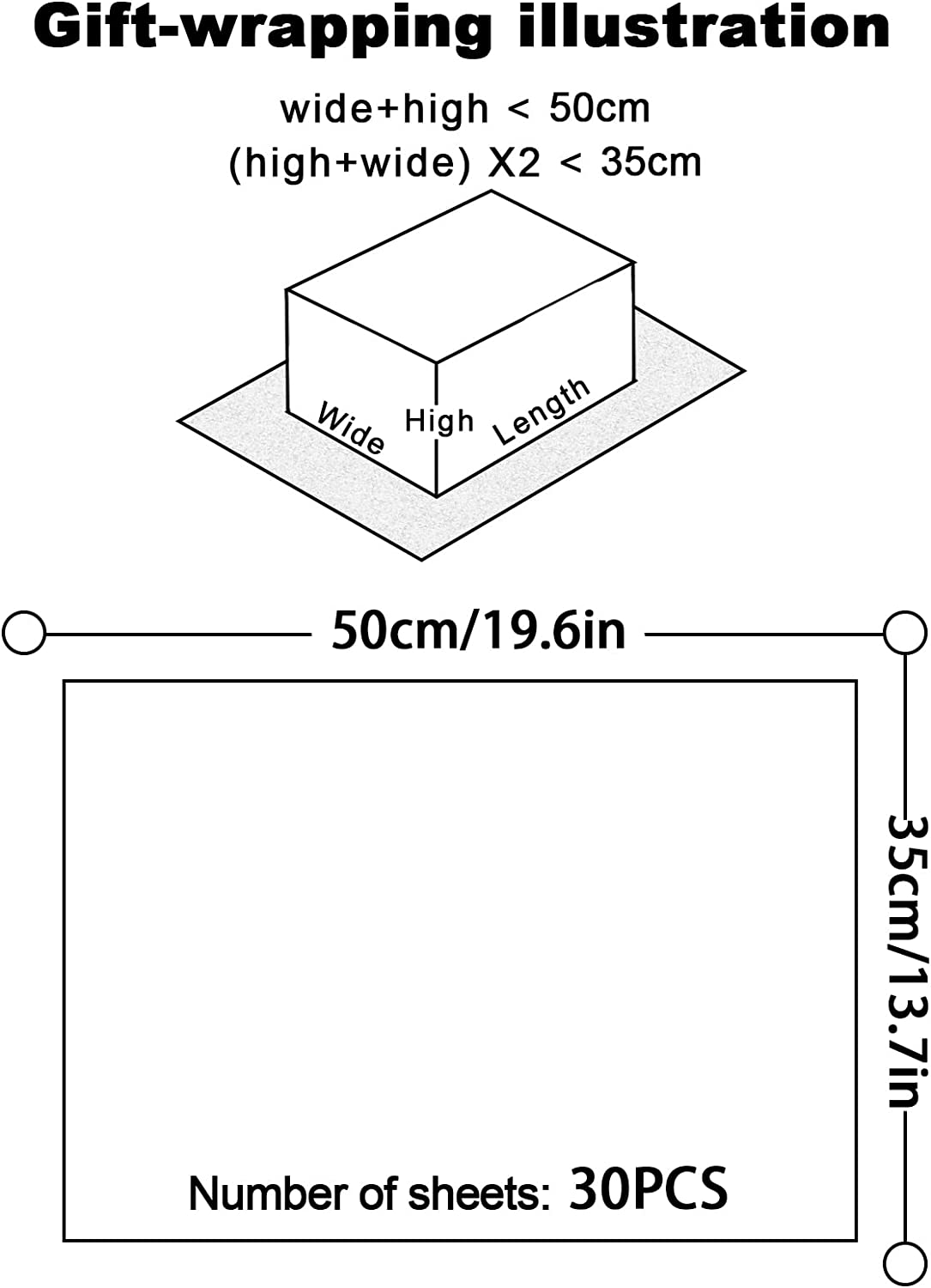 KINBOM 30Pcs 14X20Inch Golden Butterfly Tissue Paper Sheets, Gold Wrapping Tissue Paper Bulk for Packaging for Christmas Wedding Birthday Party Baby Showers DIY Crafts Arts (White Background)