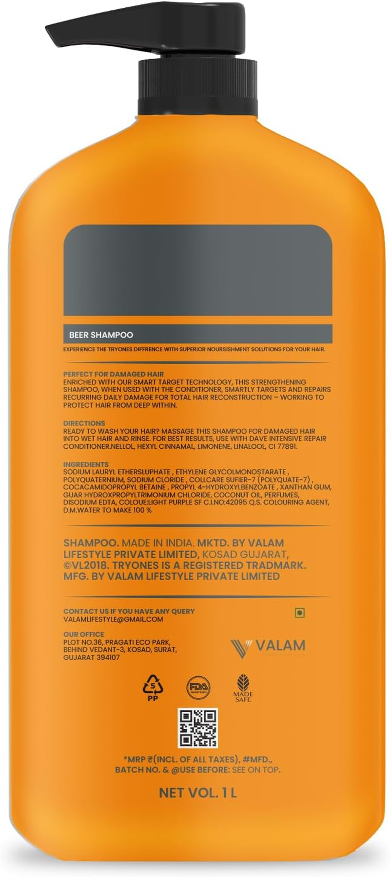 TRYONES Beer Shampoo image number 4