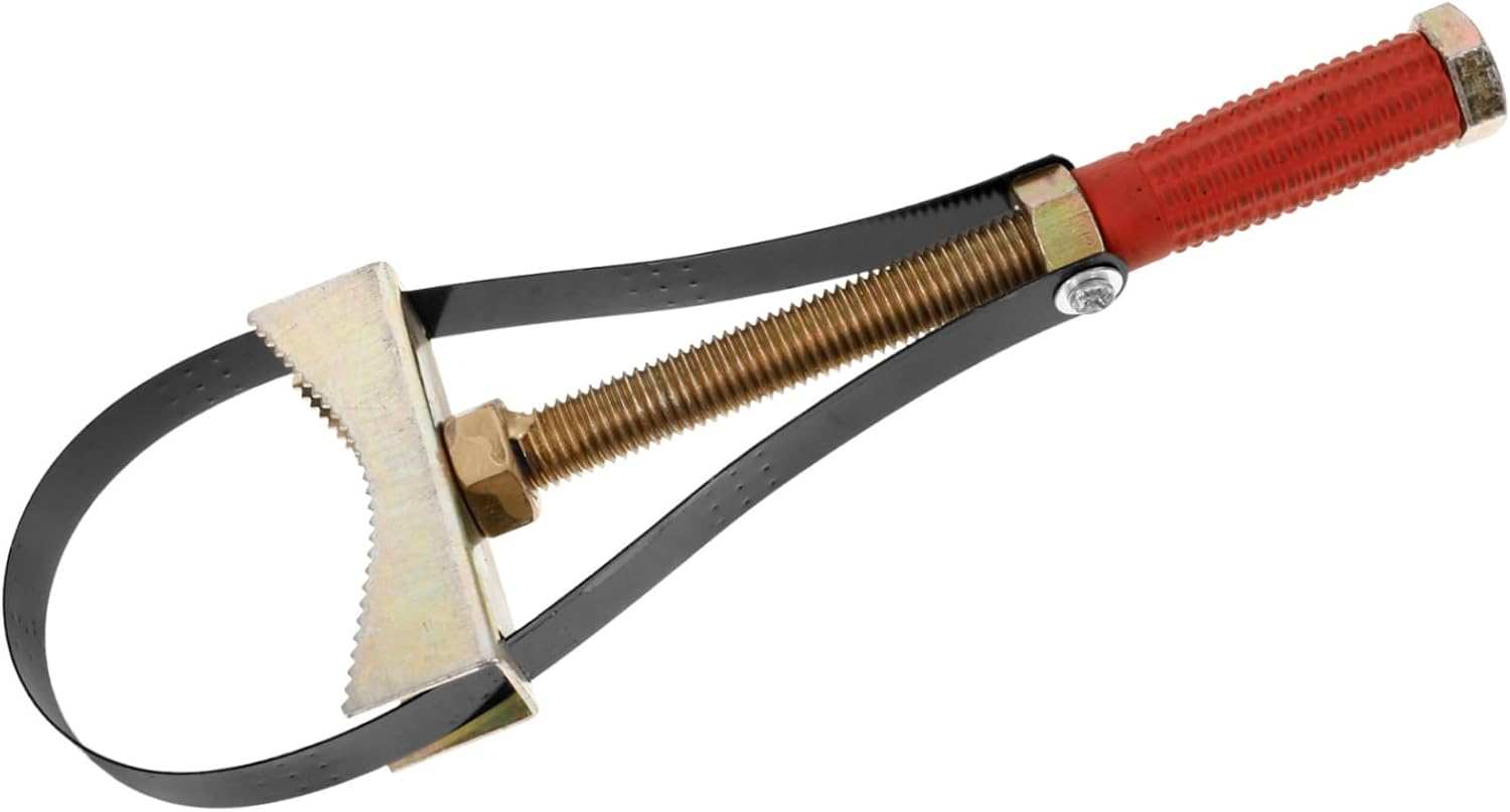 SOESFOUFU Oil Filter Wrench Strap Heavy Duty Puller Remover for Automotive Maintenance Tool Oil Filter Strap Wrench image number 6