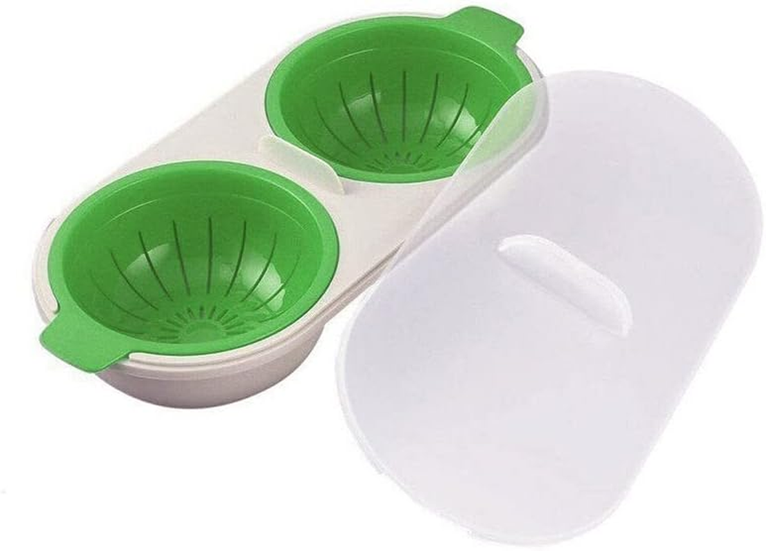 Egg Poacher Microwave Oven Kitchen Novelty Gadgets Sandwich Breakfast Cooker, Quick, Easy & Healthy Breakfast Maker