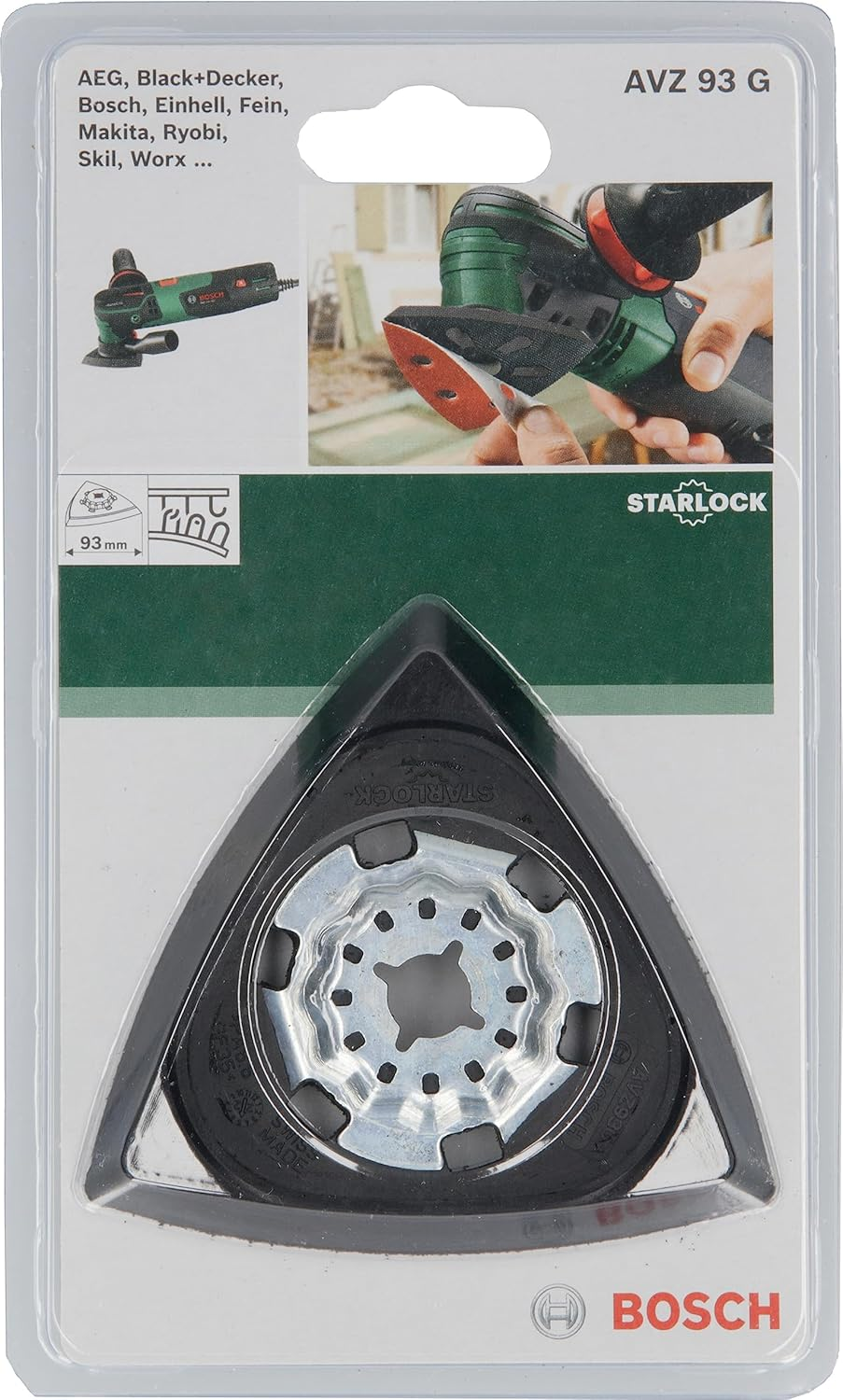 Bosch Accessories Starlock Delta Sanding Plate AVZ 93 G (93Mm, Accessories for Starlock Multi-Tools) image number 5