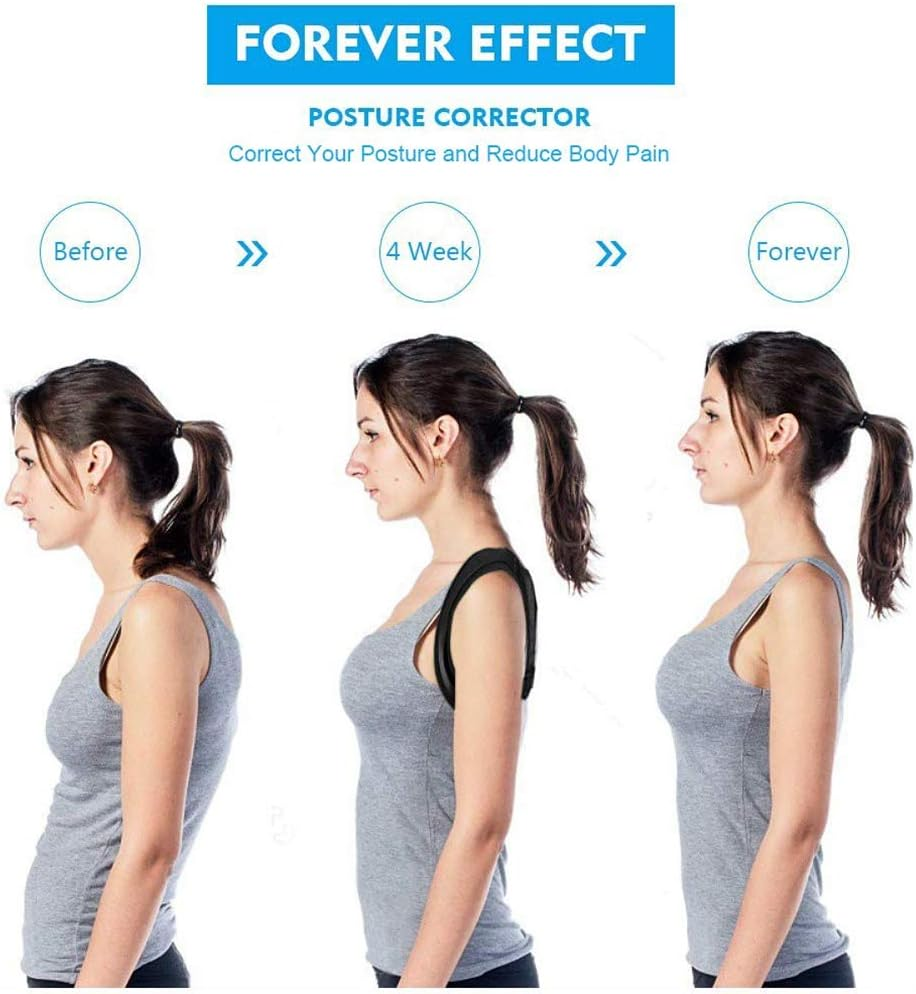 Back Posture Corrector for Men and Women, Adjustable Back Brace Strap, Comfortable Clavicle Support Device Posture Correction Belt, for Improve Humpback, Neck, Shoulder, Upper Back Pain Relief (M) image number 5