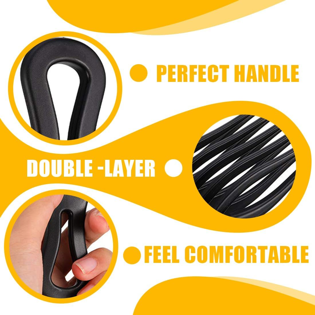LAKJUOZ Pack of 2 Finger Styler Afro Combs Coarse Hair Comb Curling Comb Plastic Comb Natural Curls Perm Strands image number 6
