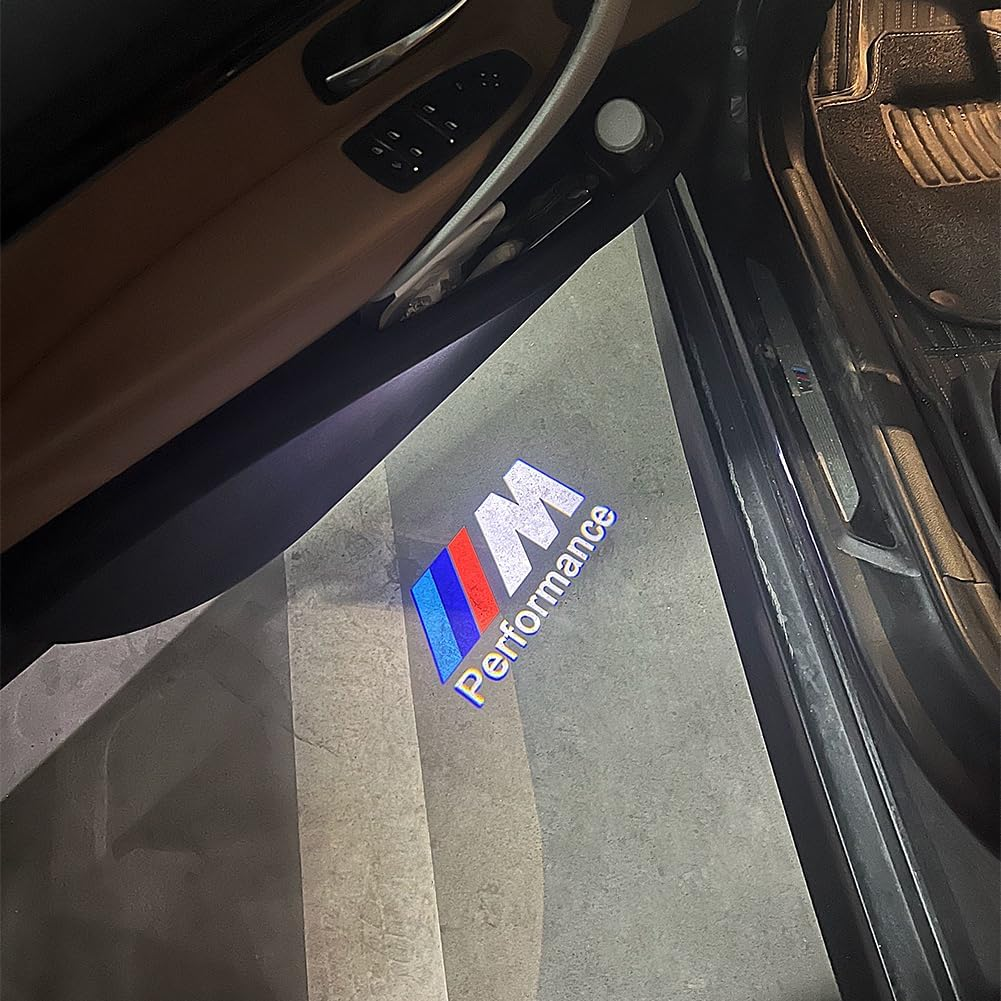 Kiwinvou 2 Pieces Car Door Projector Lights for Door LED Light Logo Welcome Light Compatible for 1/3/4/5/6/7/X1/X2/X3/X4/X5/X6/X7/M/Z/GT