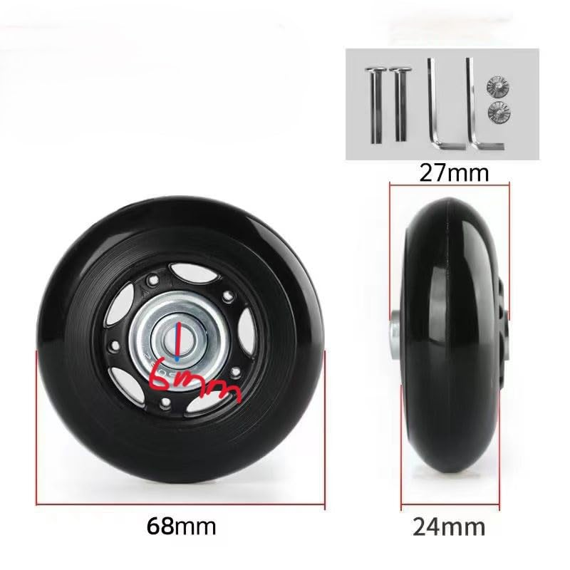 Moovul 68Mm Luggage Suitcase Replacement Wheels Axles Deluxe Repair Tool Bearings Repair Kits,1Pair image number 3