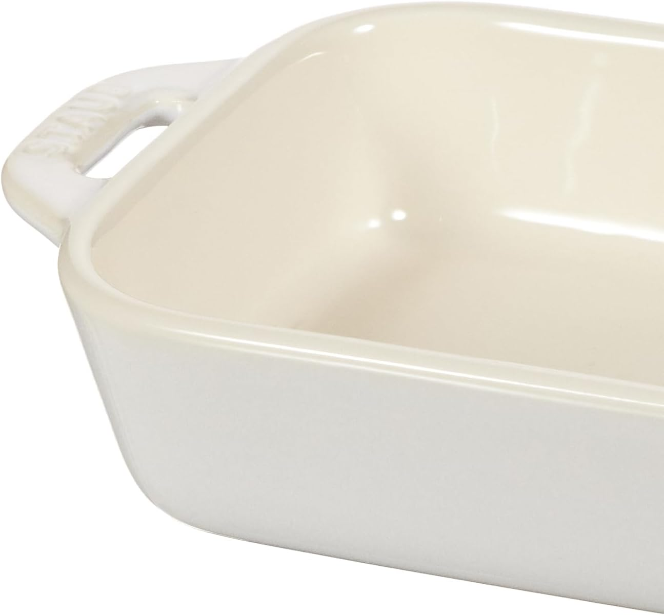 Staub Dish 40511-879 Rectangular Dish, Ivory, 5.5 X 4.3 Inches (14 X 11 Cm), Ceramic Au Gratin Dish, Oven Safe and Microwave Safe image number 1