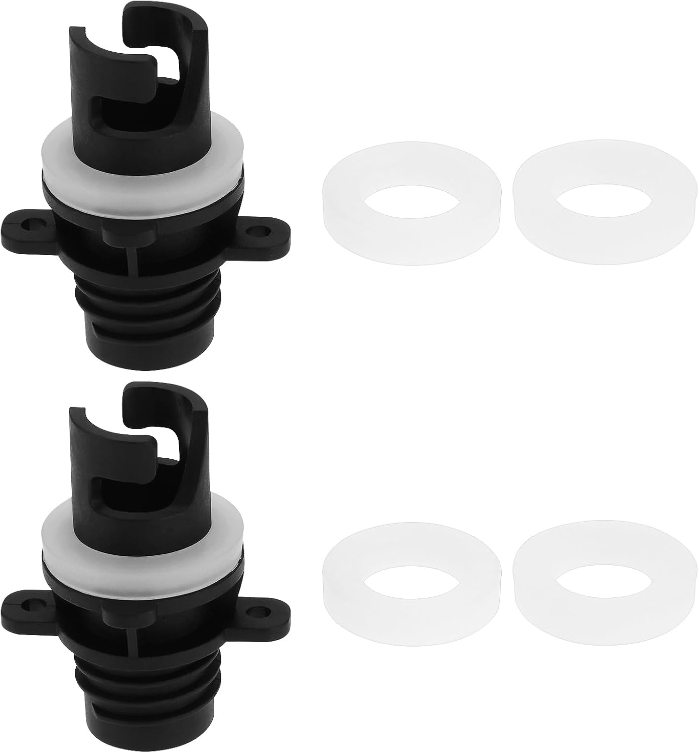 OTOTEC 2PCS Paddle Board Pump Adapter with 3 Size Washers for Connecting to a Paddle Board Air Compressor Compatible with Halkey-Roberts 0.8X2.13Inch image number 1