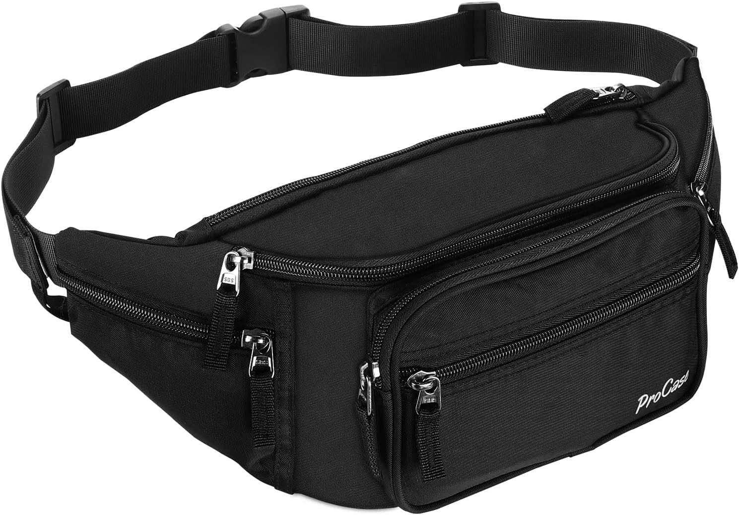 Procase Fanny Pack Waist Packs for Men Women, Large Capacity Waist Bag Hip Pack for Travel Hiking Running Outdoor Sports