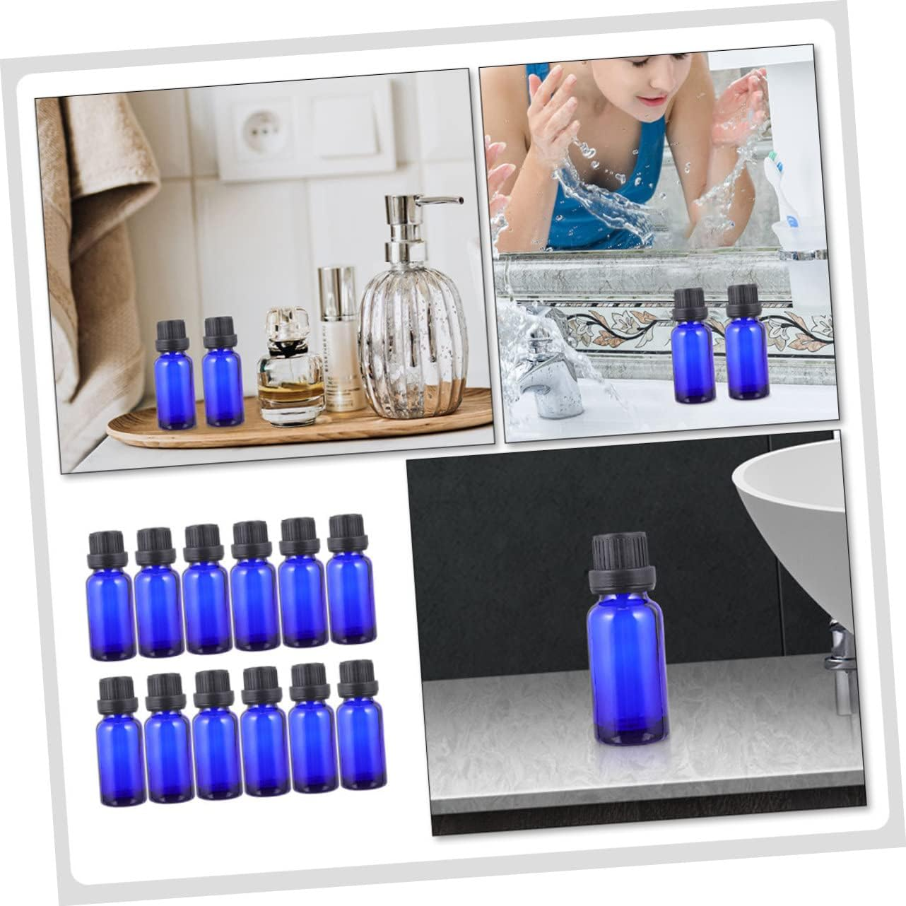 20Pcs Convenient Essential Oil Sample Bottles Glass Orifice Bottles Reducer for and Storage image number 6