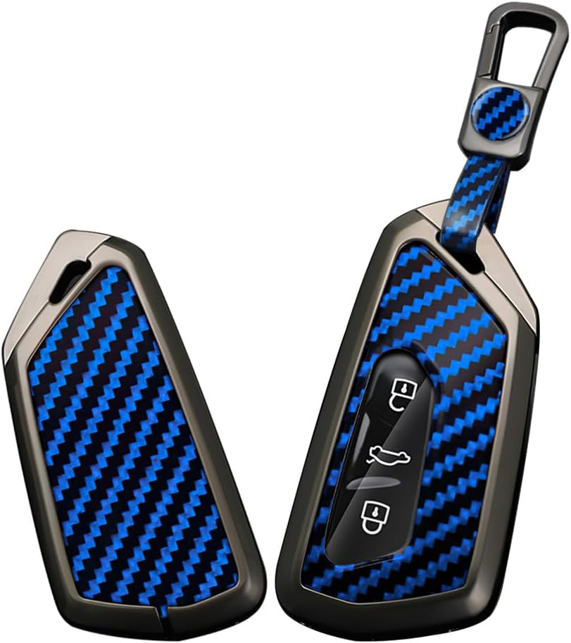 Smart Remote Car Key Fob Case Key with Keychain Fit for VW VOLKSWAGEN Golf MK8 ID.3 ID.4 Fit for Seat Leon Ateca Tarraco Cupra Formentor Skoda Octavia Keyring Protective Key Case Cover