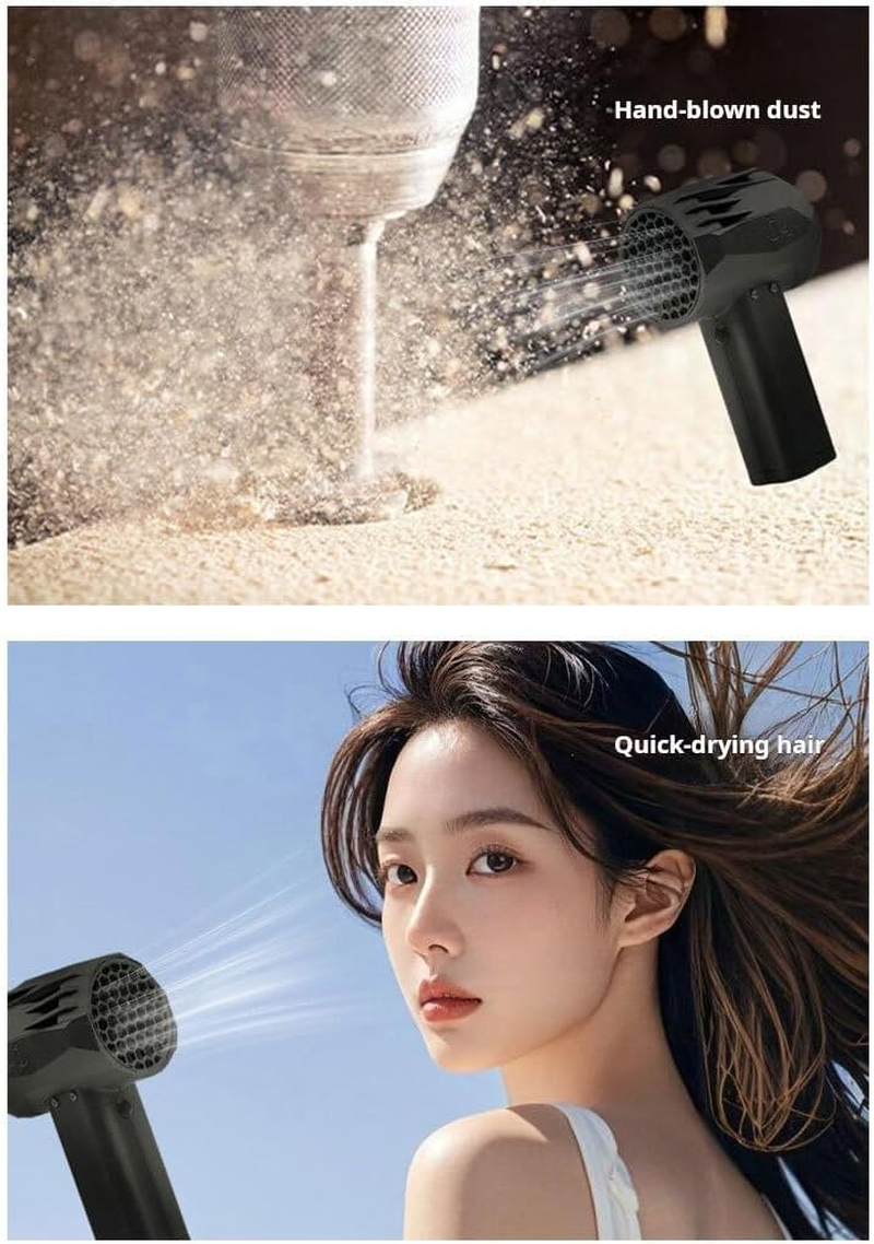 High-Speed Brushless Motor Blower with Lightweight Body Carbon Fiber Composite Easy to Carry Mini Size Hair Dryer Fan image number 3