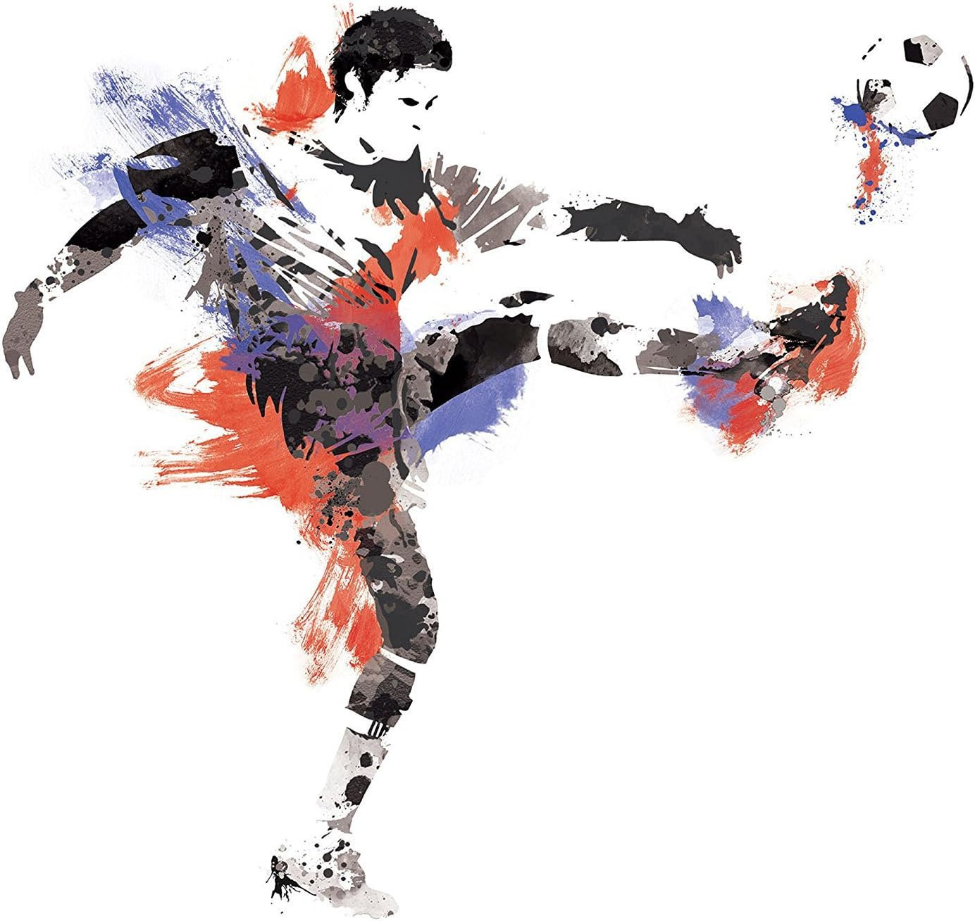 Roommates RMK2490GM Men'S Soccer Champion Peel and Stick Giant Wall Decals image number 3