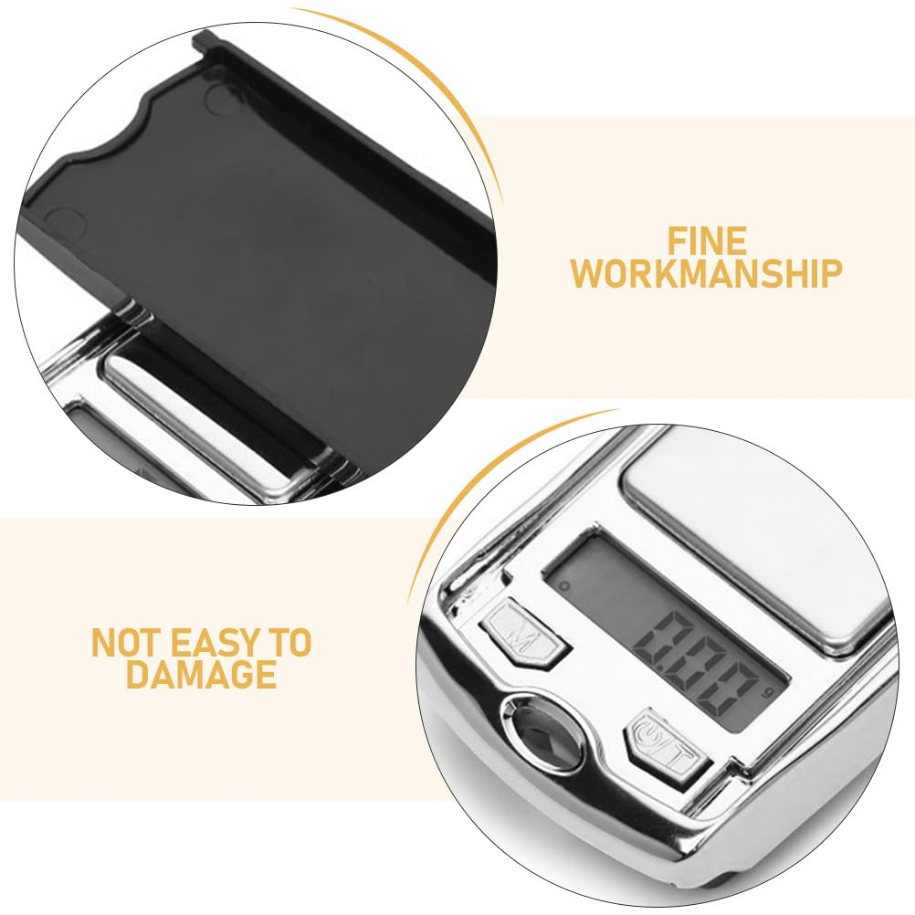 Luxshiny 2Pcs Mini Car Key LCD Digital Weight Pocket Jewelry Herb Food Scale Mini Handheld Scale with Accurate Measurements for Kitchen and Office (Without Batteries) image number 4