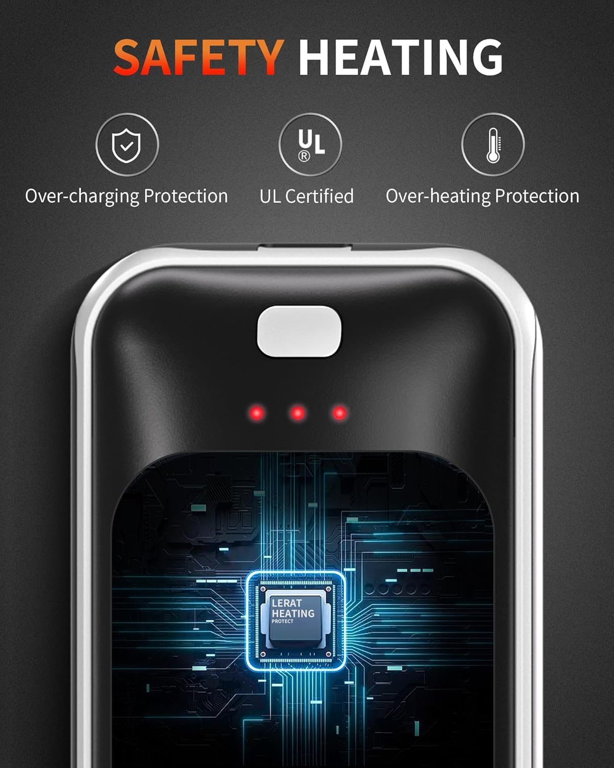 Jiao Zoum Hand Warmer 2 Pack, Reusable Portable Pocket Heater USB Hand Warmer, Gifts for Men, Women, Indoor, Outdoor, Hiking, Skiing, Camping, Hunting Accessories. image number 5