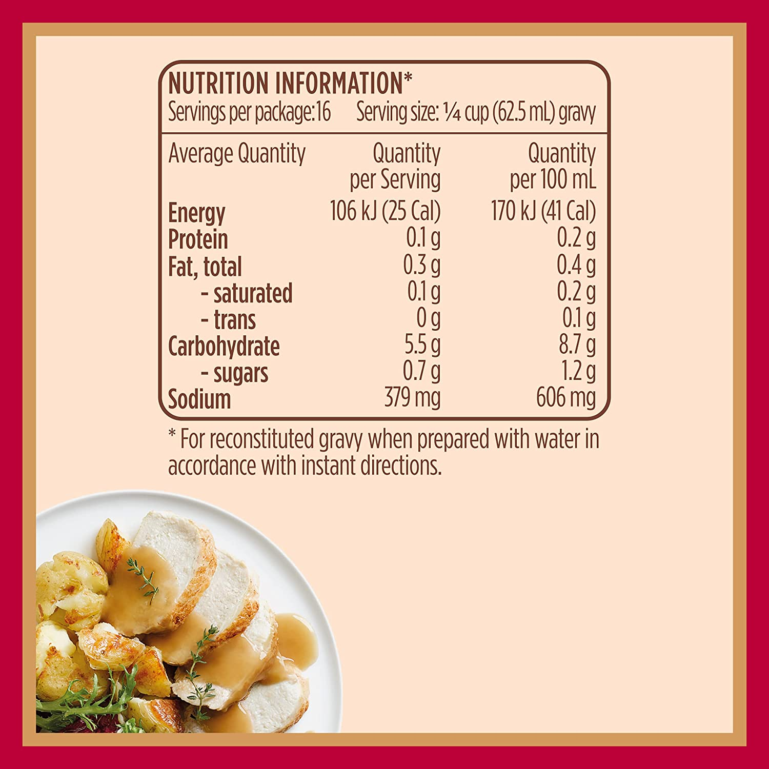 Gravox Chicken Gravy Mix Tin for Gravy and Liquid Stock Instant Gravy Powder 120G image number 4