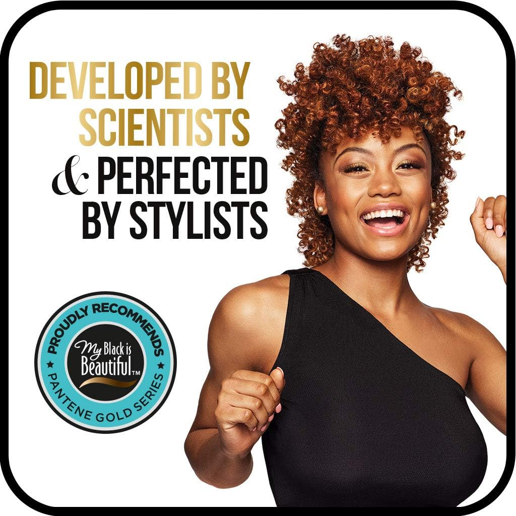 Pantene Gold Series Argan Oil from Prov for Natural and Curly Textured Hair, Sulfate Free Shampoo, 252Ml image number 6