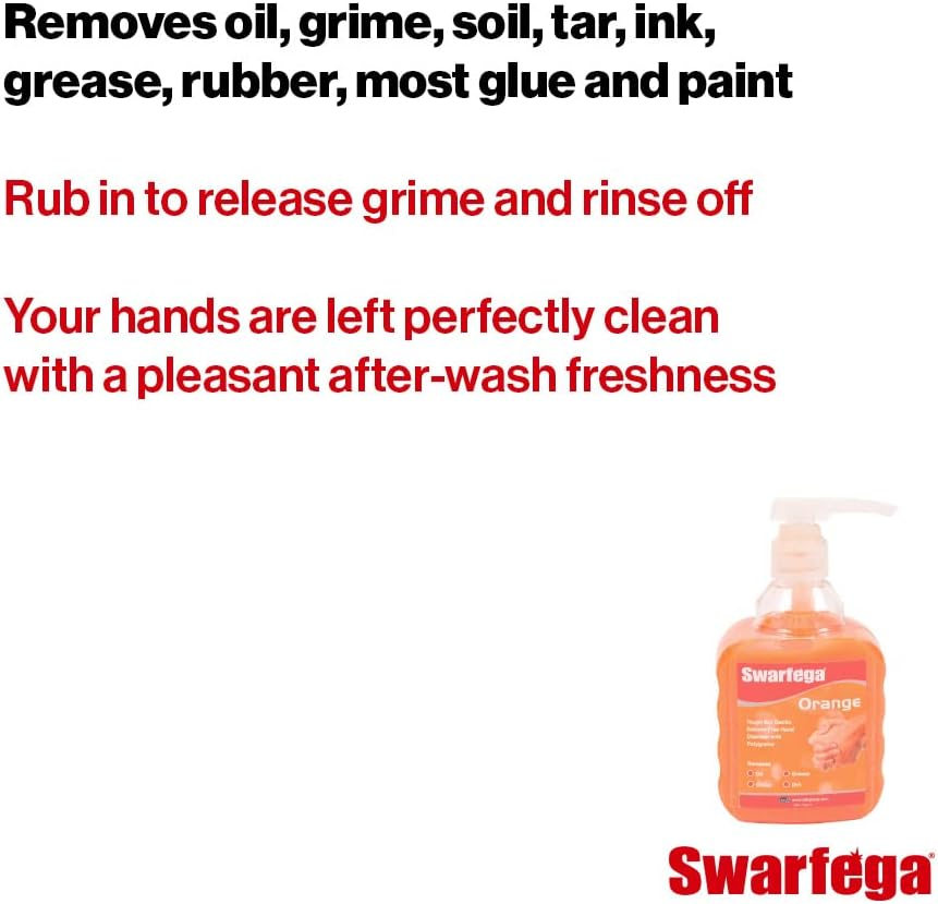 Swarfega - Orange Hand Cleaner Pump Top Bottle 450Ml image number 2