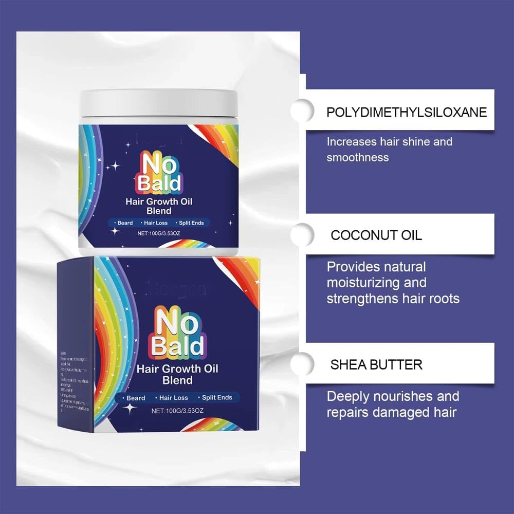 ANREPA 2 Pcs Hair Growth Oil Blend, Deep Repair Hair Mask, Repairs Dry Damaged Hair, Promotes Hair Growth, Unisex Adults, Earthy Scent, Beige image number 3