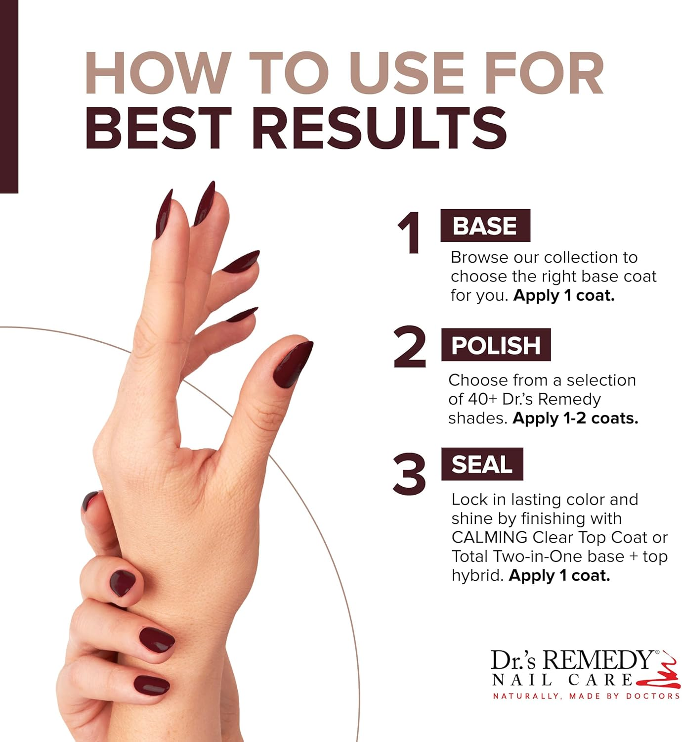 Dr'S Remedy Unisex S Dr'S Remedy Nail Polish Meaningful Merlot