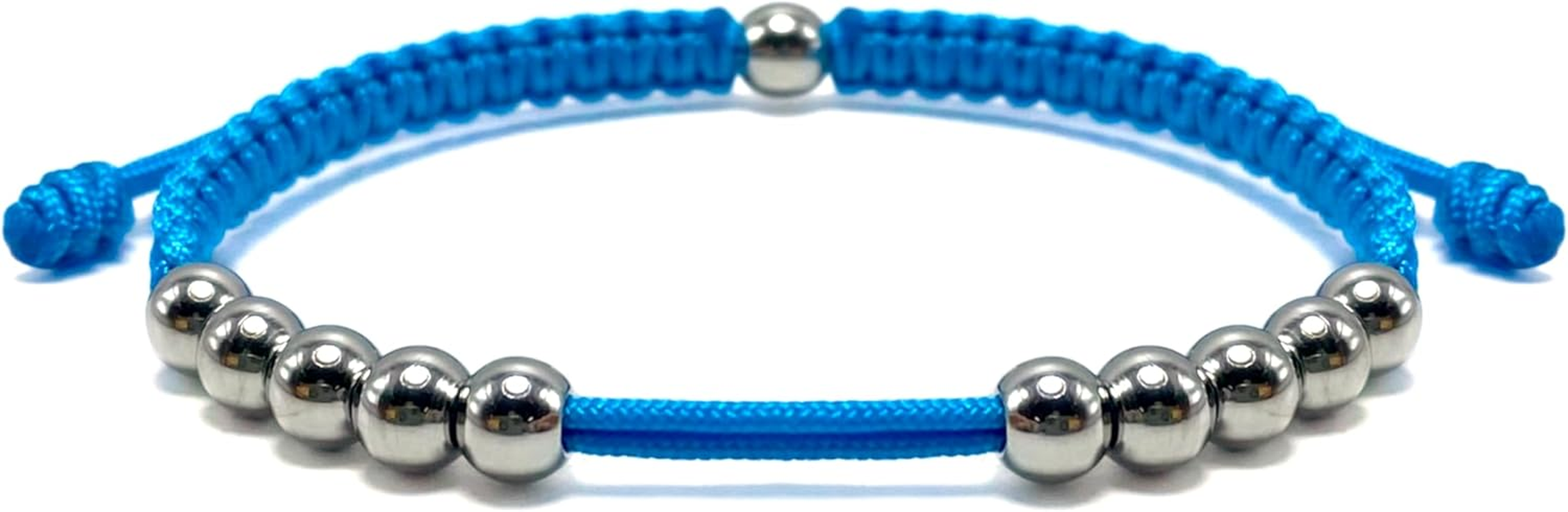 LAMIBEE Golf Stainless Steel 10 Beads Score Counter Bracelet, Golf Stroke Count Bracelet, Resizable and Easy to Adjust Golf round Scoring Tracker, Durable and Stylish Golf Accessory