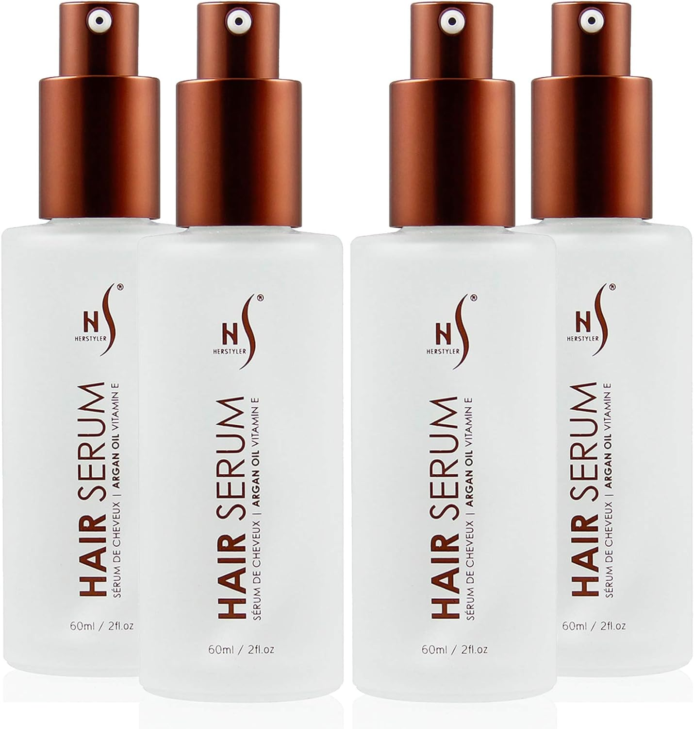 Herstyler Hair Repair Serum - Argan Oil Hair Serum, Vitamin E Hair Serum and Aloe Vera Hair Serum for Frizz Control, Shine and Straightening - Coz Love Is in the Hair - 2 Fl. Oz, 60 Ml