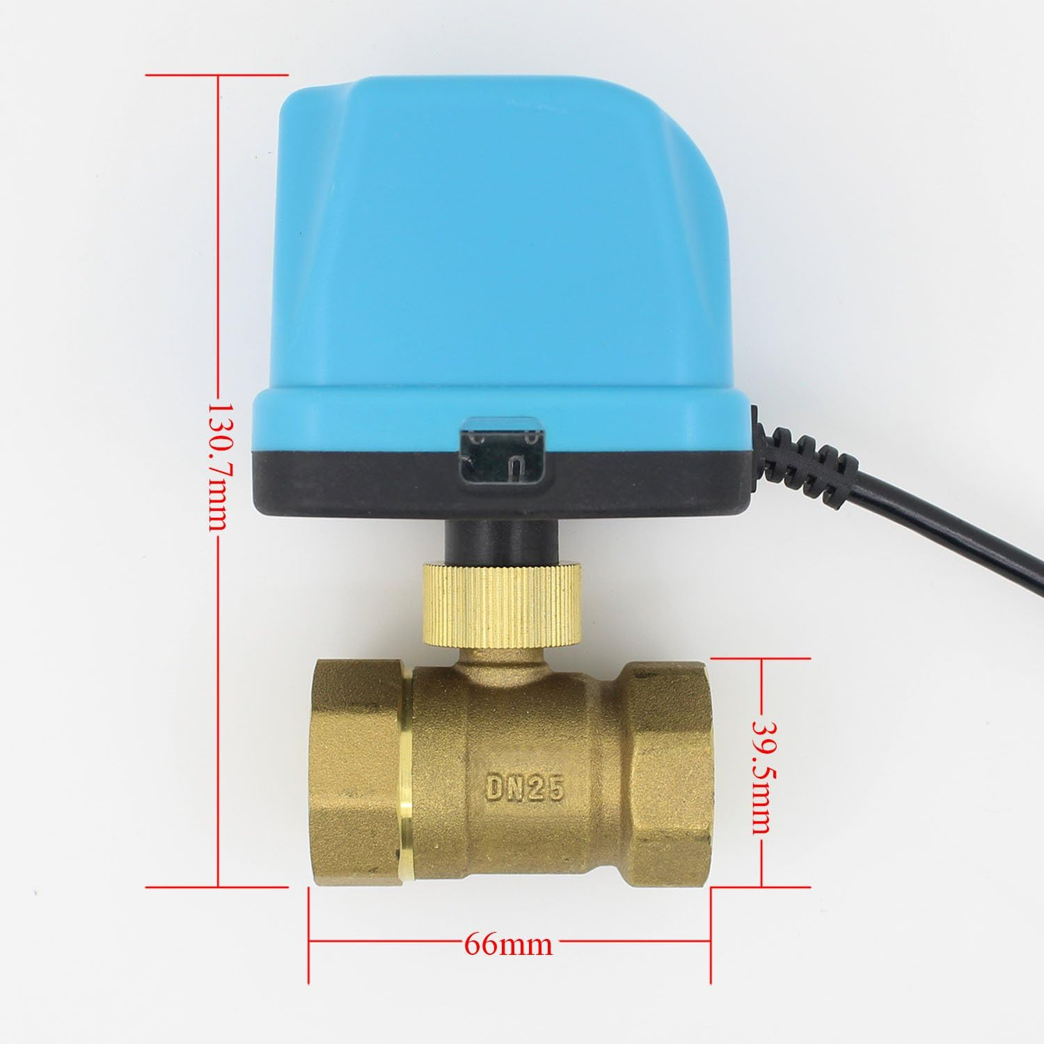 2-Way Motor Ball Valve Electric 12 V 24 V DC 2-Way Valve Electric 1/2 3/4 1 1-1/4 1-1/2 2 Inch (DC 12 V, 1 Inch DN25) image number 1