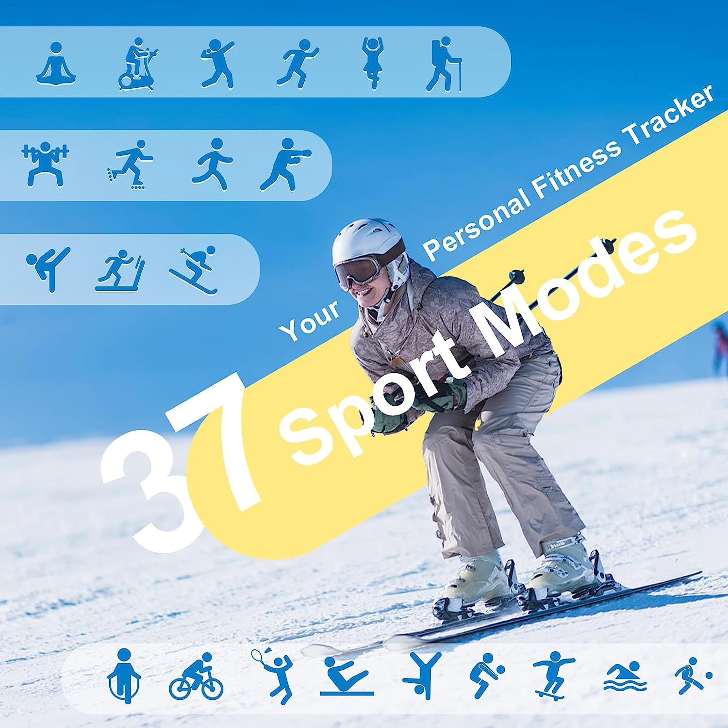 Smart Fitness Tracker Watch for Childrens, Kids Cute Sport Smartwatch with Heart Rate Blood Oxygen 37 Exercise Modes Step Counter Phone Calls Siri Recall App Notifications Music Calculator Alarms image number 2