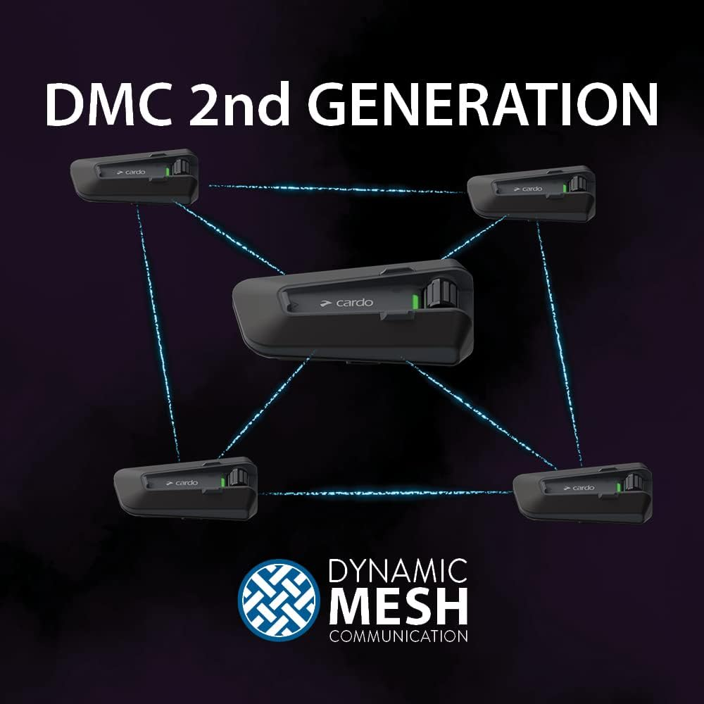 Cardo Packtalk Neo Motorcycle Helmet Communication Intercom System, Waterproof, 2Nd Generation Mesh - Connect up to 15 Riders, Natural Voice Operation, 40Mm High Definition Speakers - Dual Pack image number 3