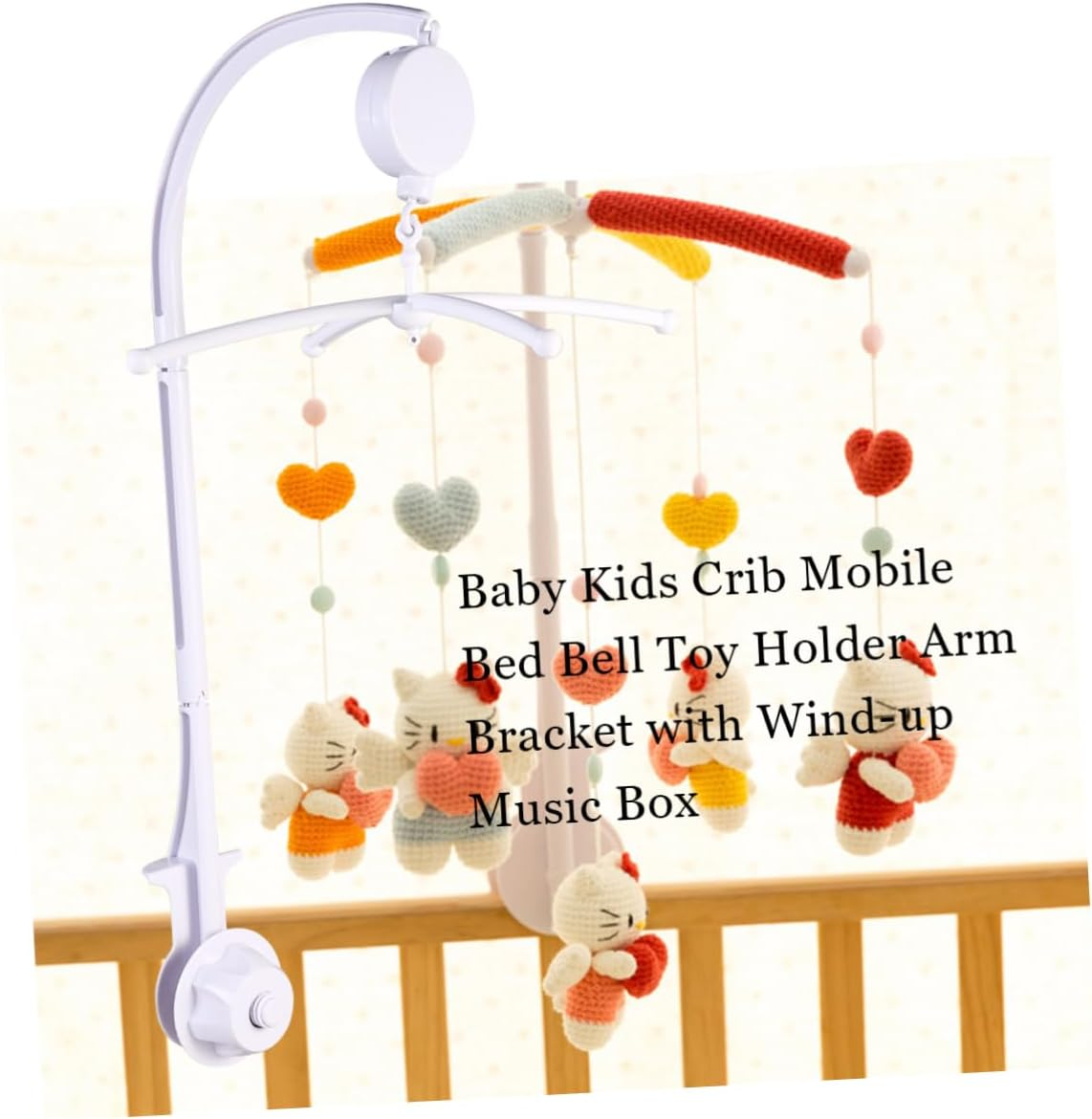 Vaguelly Hanging Bell Bracket for Crib Bell Holder Music Box Newborn Toys Months image number 5
