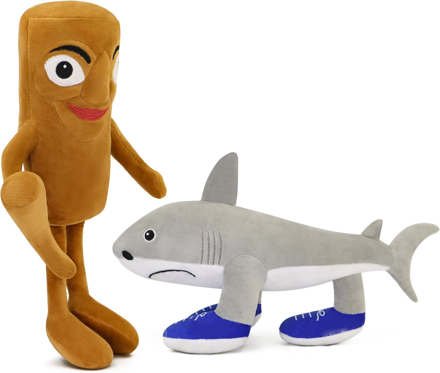 FAFVBING 2025 Italian Brainrot Plush &ndash; 12" Tralalero Tralala Sahur Animal Soft Pillow Toy &ndash; Funny Tung Tung Tung Meme-Inspired Collectible for Fans (Tung Tung Tung and Tralalero Tralala) - Tung Tung Tung And Tralalero Tralala image number 3