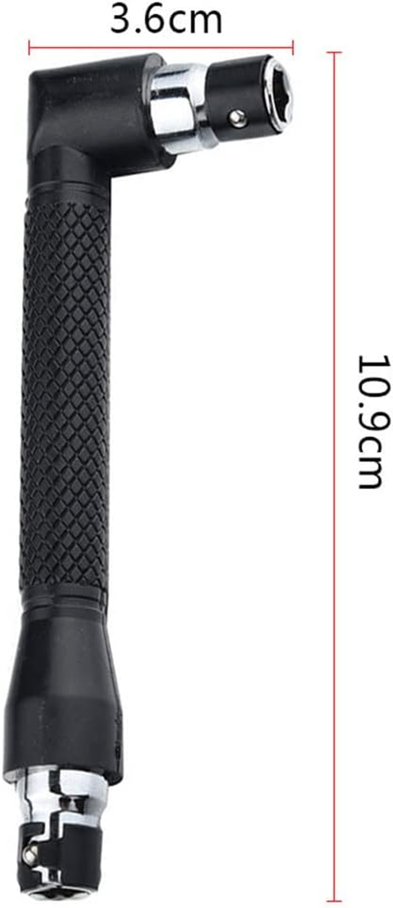 L-Shaped Hex Socket Wrench, 1/4-Inch Double-Headed L-Shaped Hex Socket Wrench/Screwdriver, Mini Screwdriver and Bit Se for Hand Tool Kit image number 3