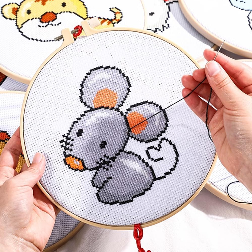 40 Skeins Embroidery Floss Cross Stitch Threads Black and White Cotton Embroidery Floss Friendship Bracelets for Beginners Crafts image number 1