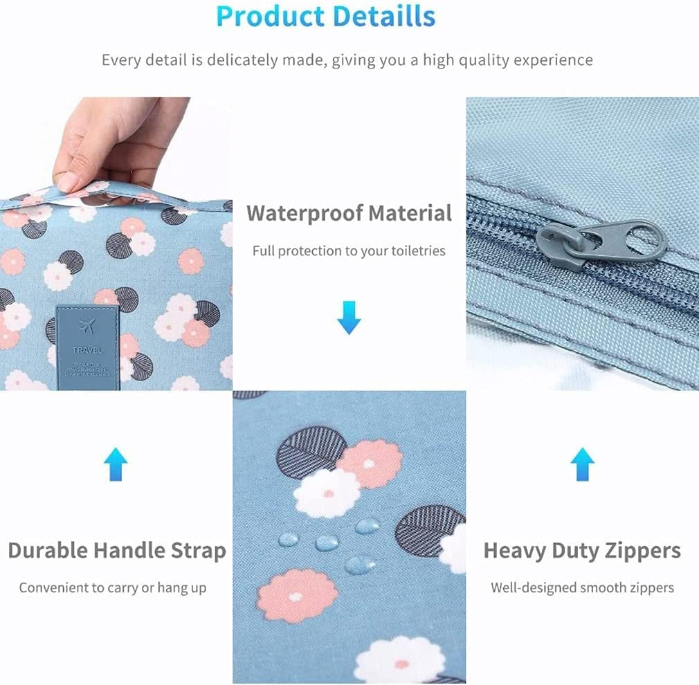 Hanging Toiletry Bag for Women Kids Travel Bag for Toiletries Cosmetic Bag Makeup Bags Organizer Waterproof Bathroom Organizer with Hook image number 1