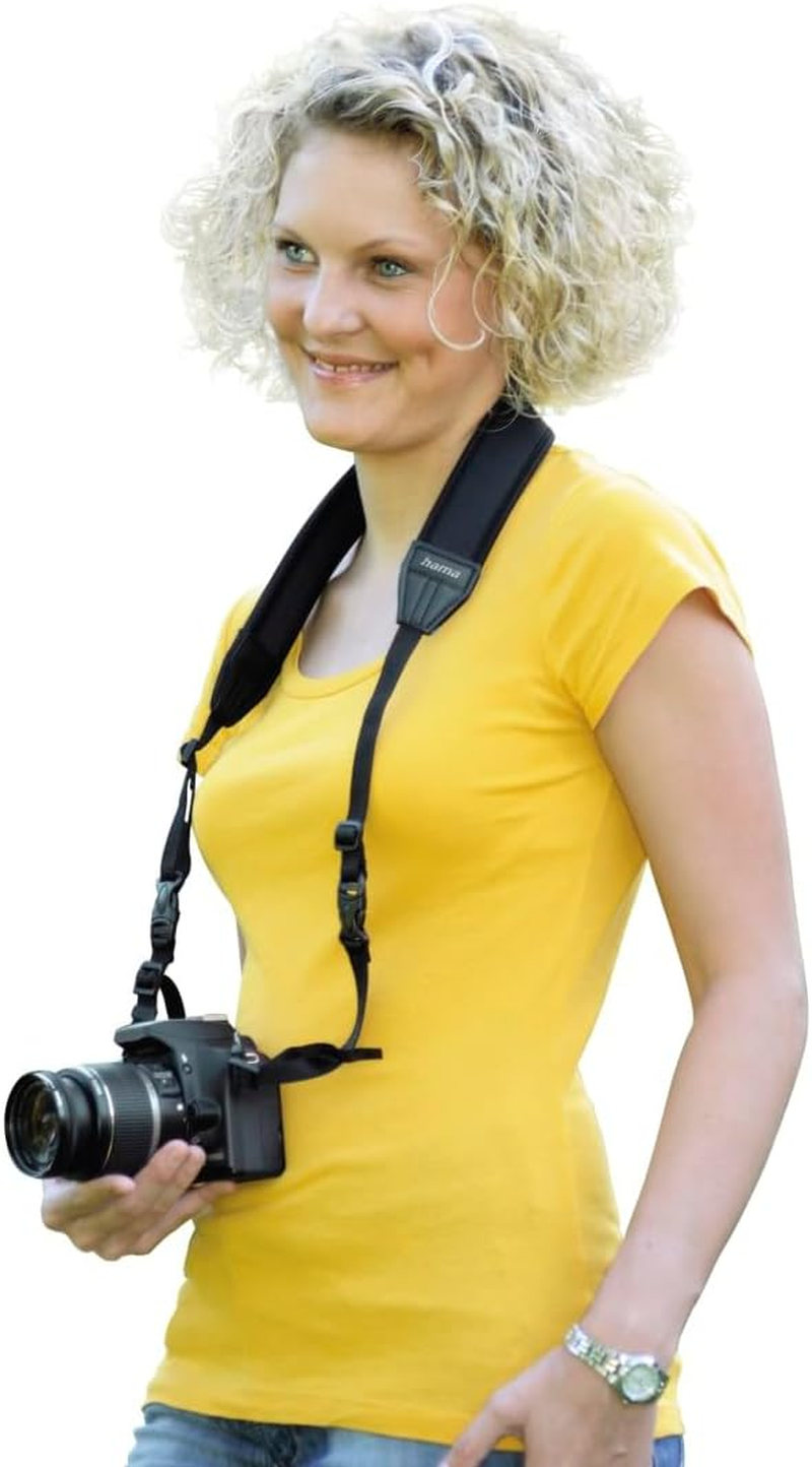 Hama 2In1 130" Neoprene Straight Camera Strap Black image number 4