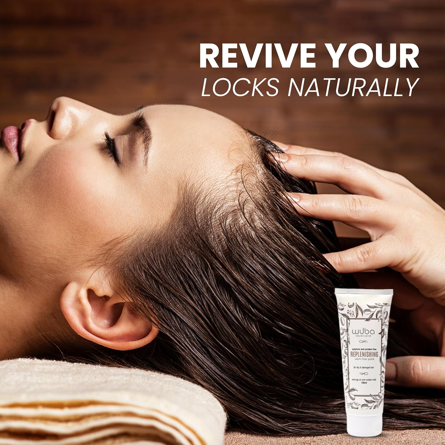 Wuba Nature'S Secret Natural Replenishing Hair Growth Mask, 100 Ml (Pack of 2) image number 3