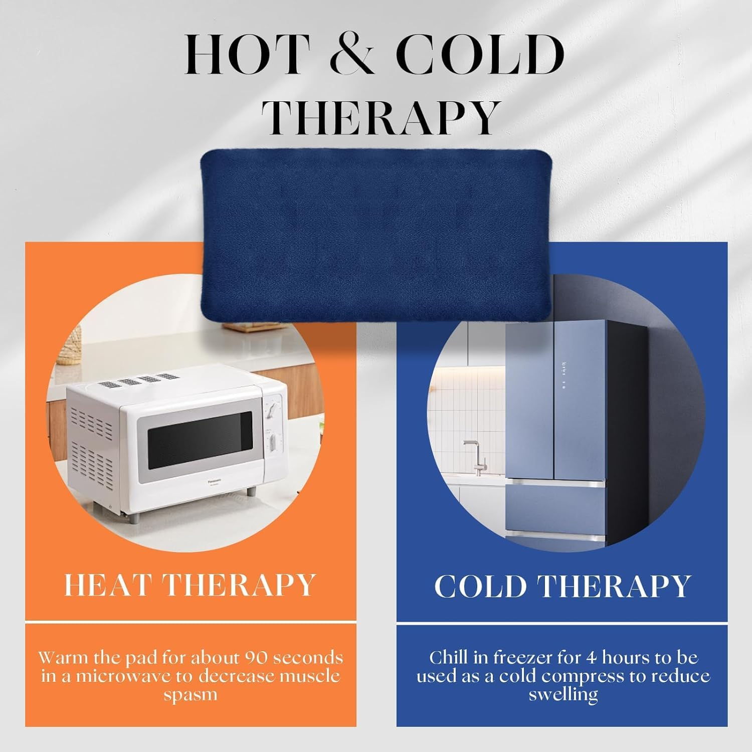 Uncn Heating Pad Microwavable with Washable Cover 34X18 Lavender Hot Packs for Pain Relief, Rice Bags for Heat Therapy with Moist Warm Compress, Microwave Heat Warm Pad, Hot Cold Aromatherapy Scented image number 4