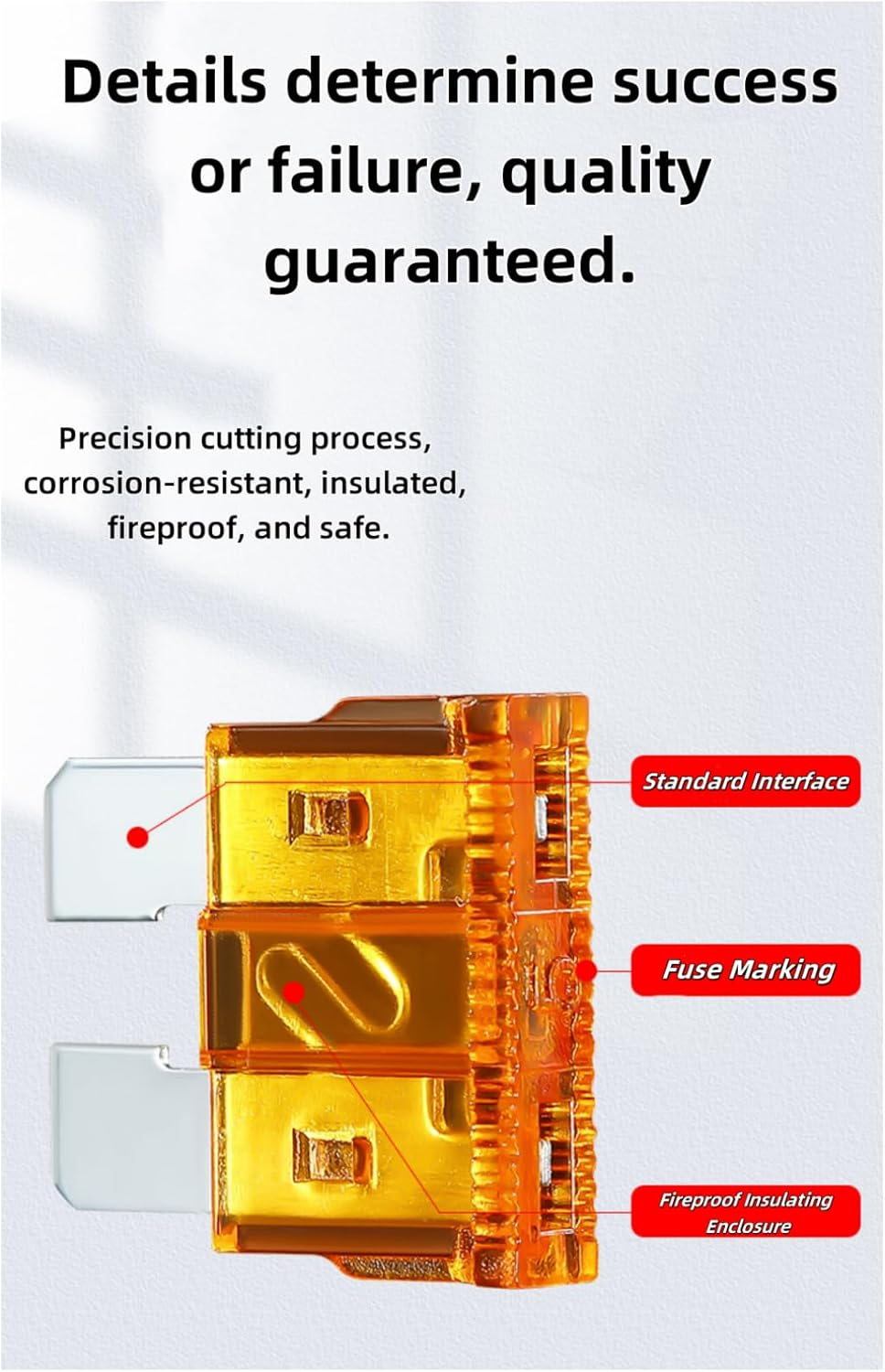 Luojinluoda 120Pcs Blade Fuses Assortment 5 7.5 10 15 20 25 30 AMP Standard Mini ATM/APM Automotive Fuses for Car Truck Boat Vehicle Electrical System Protection image number 3