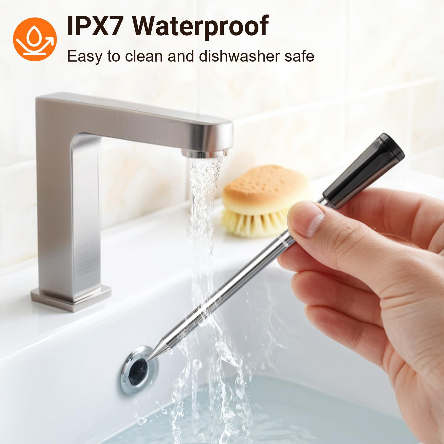 Dual Probes Bluetooth Meat Thermometer, INSMART 330FT Range Wireless Meat Thermometer with LCD Screen, Smart APP Cooking Probes for BBQ Oven Grill Smoker Kitchen Air image number 3