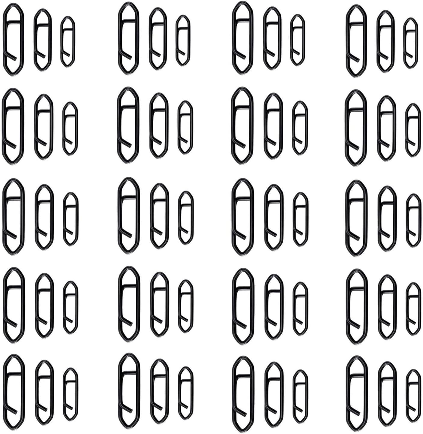 Songholee Fishing Line Snaps, Wanfoou 60Pcs Fishing Power Clips,Power Fishing Clips Snaps Quick Change, Stainless Steel Swivels Clips Quick Change Lure Connector for Fishing Enthusiast