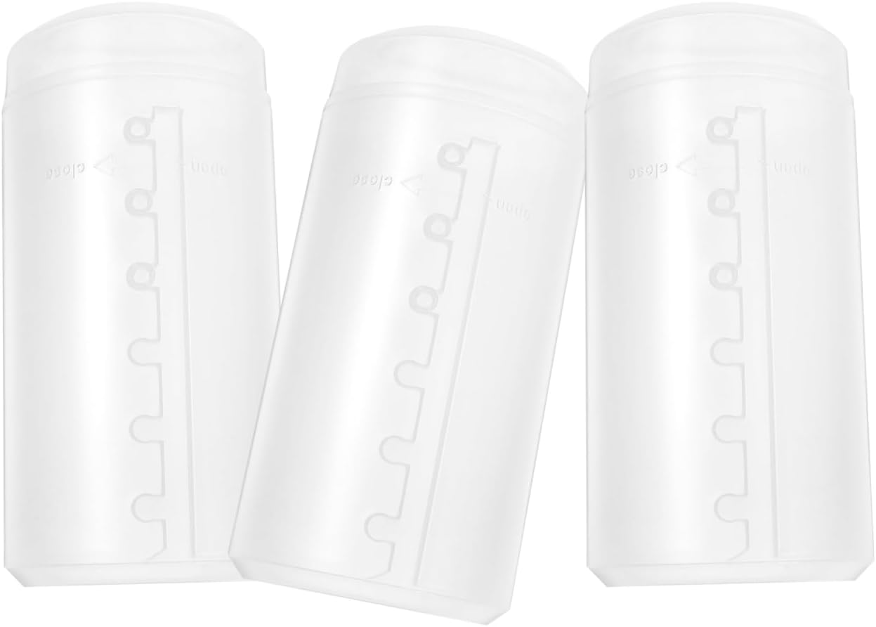 TIDTALEO 3Pcs Retractable Makeup Brush Holders Lid Hair Brush Organisers Waterproof Storage Case Makeup Brushes Container for Home Women Salon Use