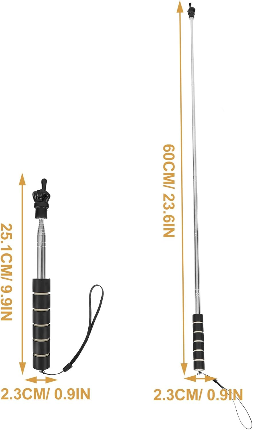 Coheali Pointing Reading Stick for Kids - Adjustable Stainless Steel Pointer for Classroom Reading Early Education Teaching Aid Ideal for Presentations and Games image number 4